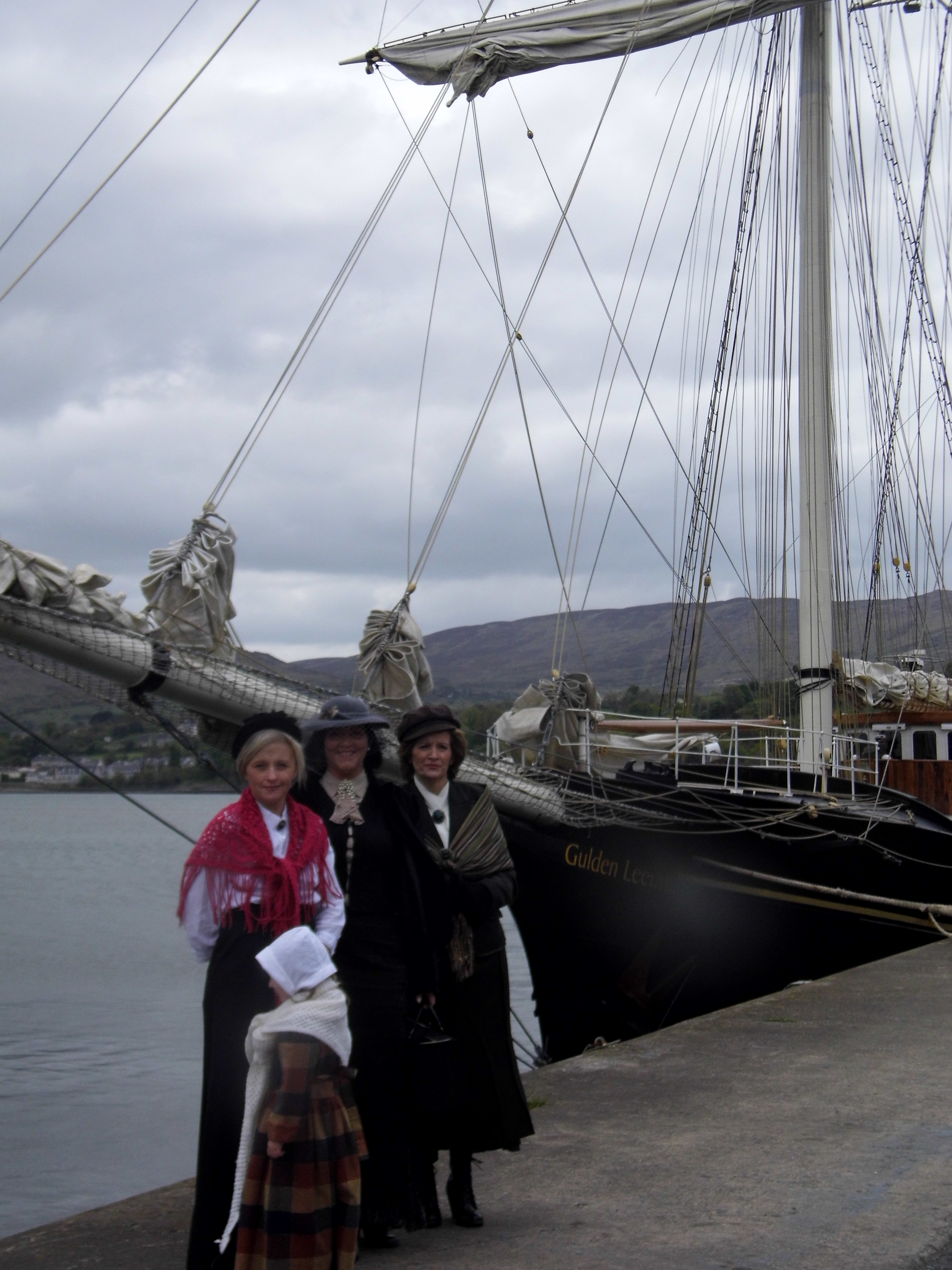 Emigration event in Warrenpoint on the aboard the Gulden Leeuw