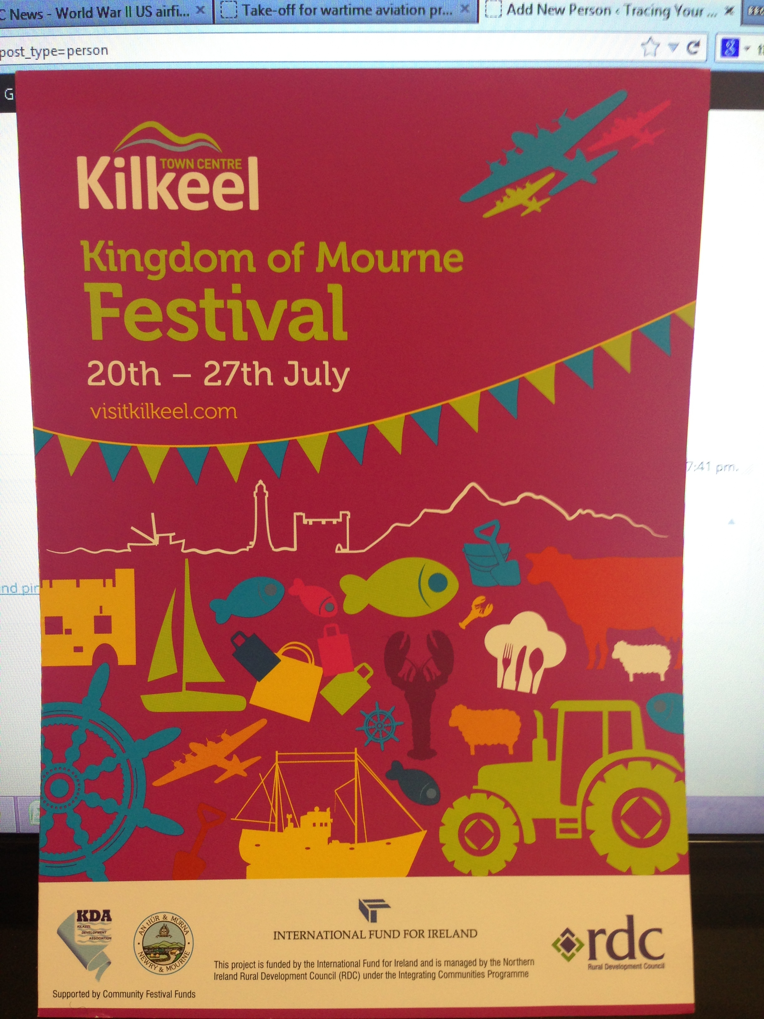 Kingdom of Mourne Festival. TYMR organised a programme of events for this festival in July 2013