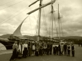 Emigration event in Warrenpoint aboard the Gulden Leeuw