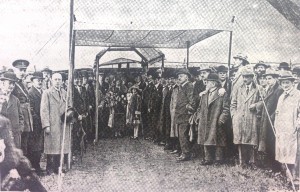 Cutting of the first sod by Lord Carson at the Silent Valley in 1923