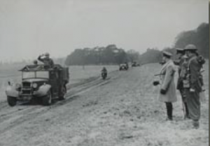 Duke of Gloustecer insepecting troops at Mourne Park