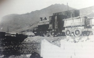 Locomotive and wagons at Silent Valley 1926